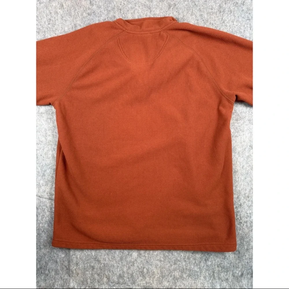 The North Face 1/4 Zip Sweatshirt Men's‎ Size XL Rust Knit Long Sleeve Pullover
